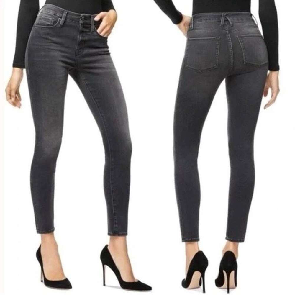 Good American Good Legs Crop Style GLC 961TNA Black058